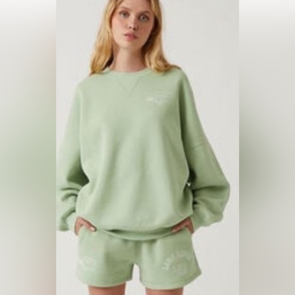 Land Rover Sweatshirt Casual Oversized Green Spring size S - Picture 2 of 8